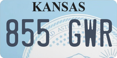 KS license plate 855GWR
