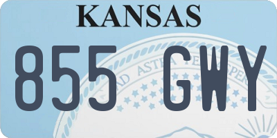 KS license plate 855GWY