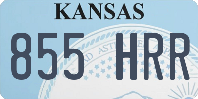 KS license plate 855HRR