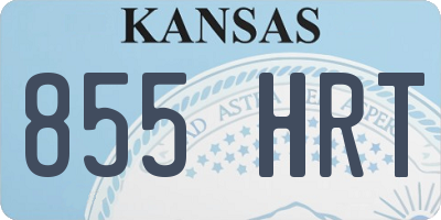 KS license plate 855HRT