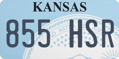 KS license plate 855HSR
