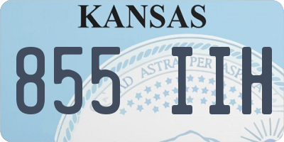 KS license plate 855IIH