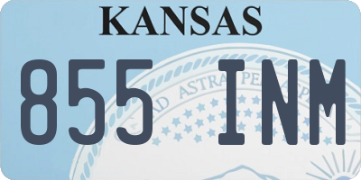 KS license plate 855INM