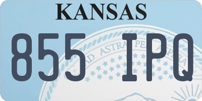 KS license plate 855IPQ