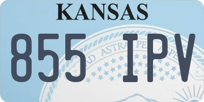 KS license plate 855IPV