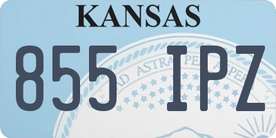 KS license plate 855IPZ