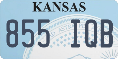 KS license plate 855IQB