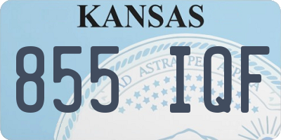 KS license plate 855IQF