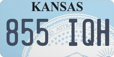 KS license plate 855IQH