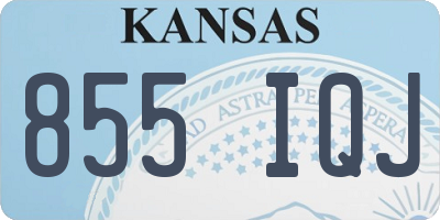 KS license plate 855IQJ