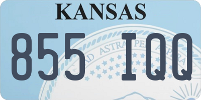 KS license plate 855IQQ