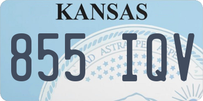 KS license plate 855IQV