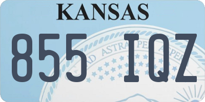 KS license plate 855IQZ