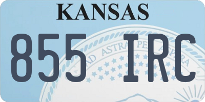 KS license plate 855IRC