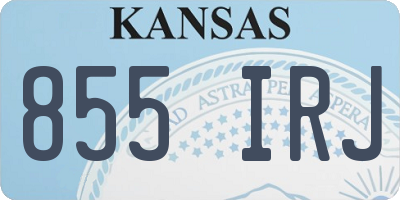 KS license plate 855IRJ