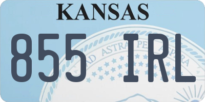KS license plate 855IRL