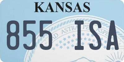KS license plate 855ISA