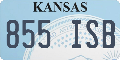 KS license plate 855ISB