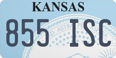KS license plate 855ISC