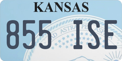 KS license plate 855ISE