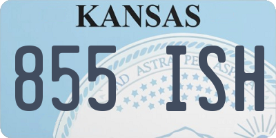 KS license plate 855ISH