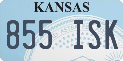 KS license plate 855ISK