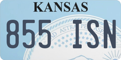KS license plate 855ISN