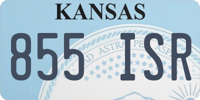 KS license plate 855ISR