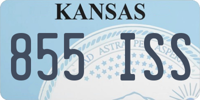 KS license plate 855ISS