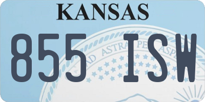 KS license plate 855ISW