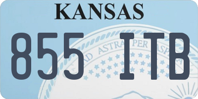 KS license plate 855ITB