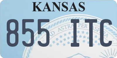 KS license plate 855ITC
