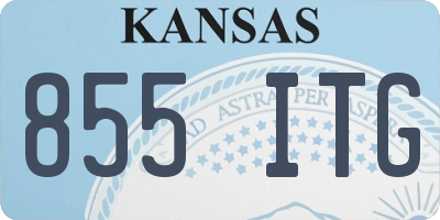 KS license plate 855ITG