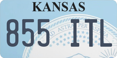 KS license plate 855ITL