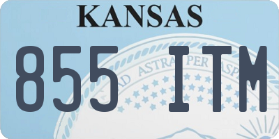 KS license plate 855ITM