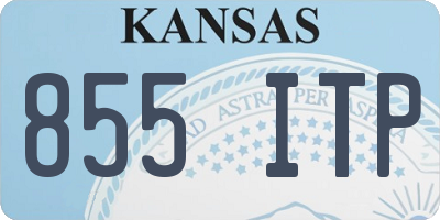 KS license plate 855ITP