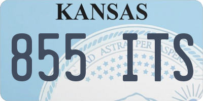 KS license plate 855ITS