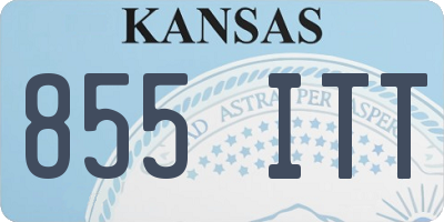 KS license plate 855ITT
