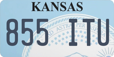 KS license plate 855ITU