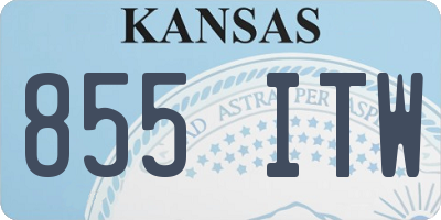 KS license plate 855ITW