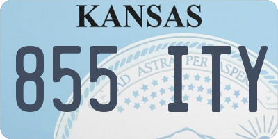KS license plate 855ITY