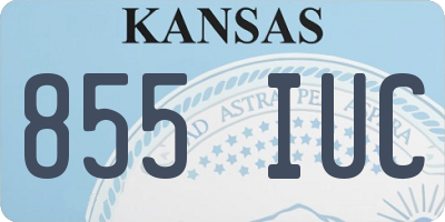 KS license plate 855IUC