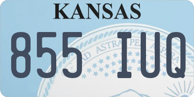 KS license plate 855IUQ