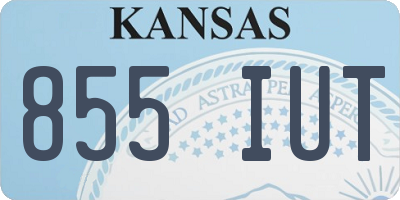 KS license plate 855IUT