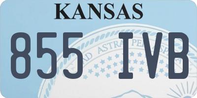 KS license plate 855IVB