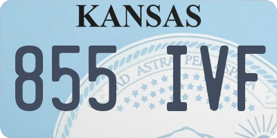 KS license plate 855IVF