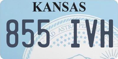 KS license plate 855IVH