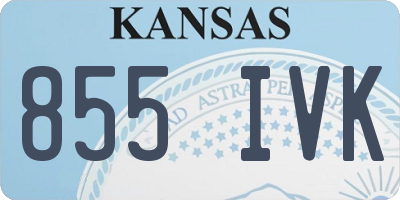 KS license plate 855IVK
