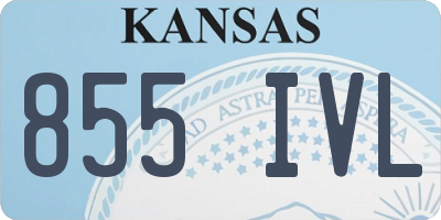 KS license plate 855IVL
