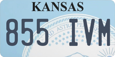 KS license plate 855IVM